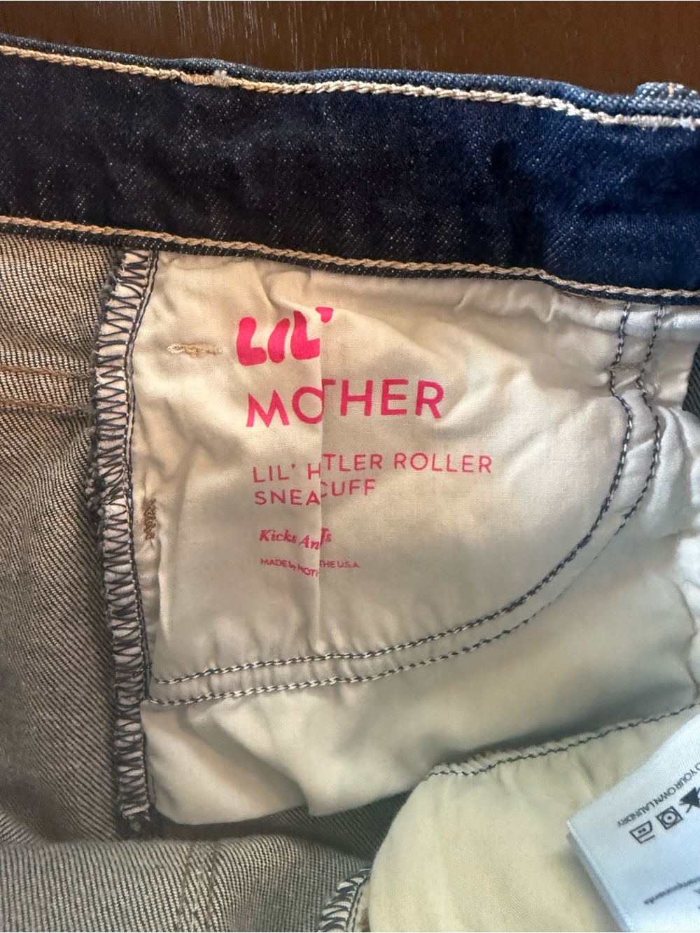 Mother The Hustler Roller Sneak Cuff Wide Leg ~ Size 29 NWT - Picture 5 of 7